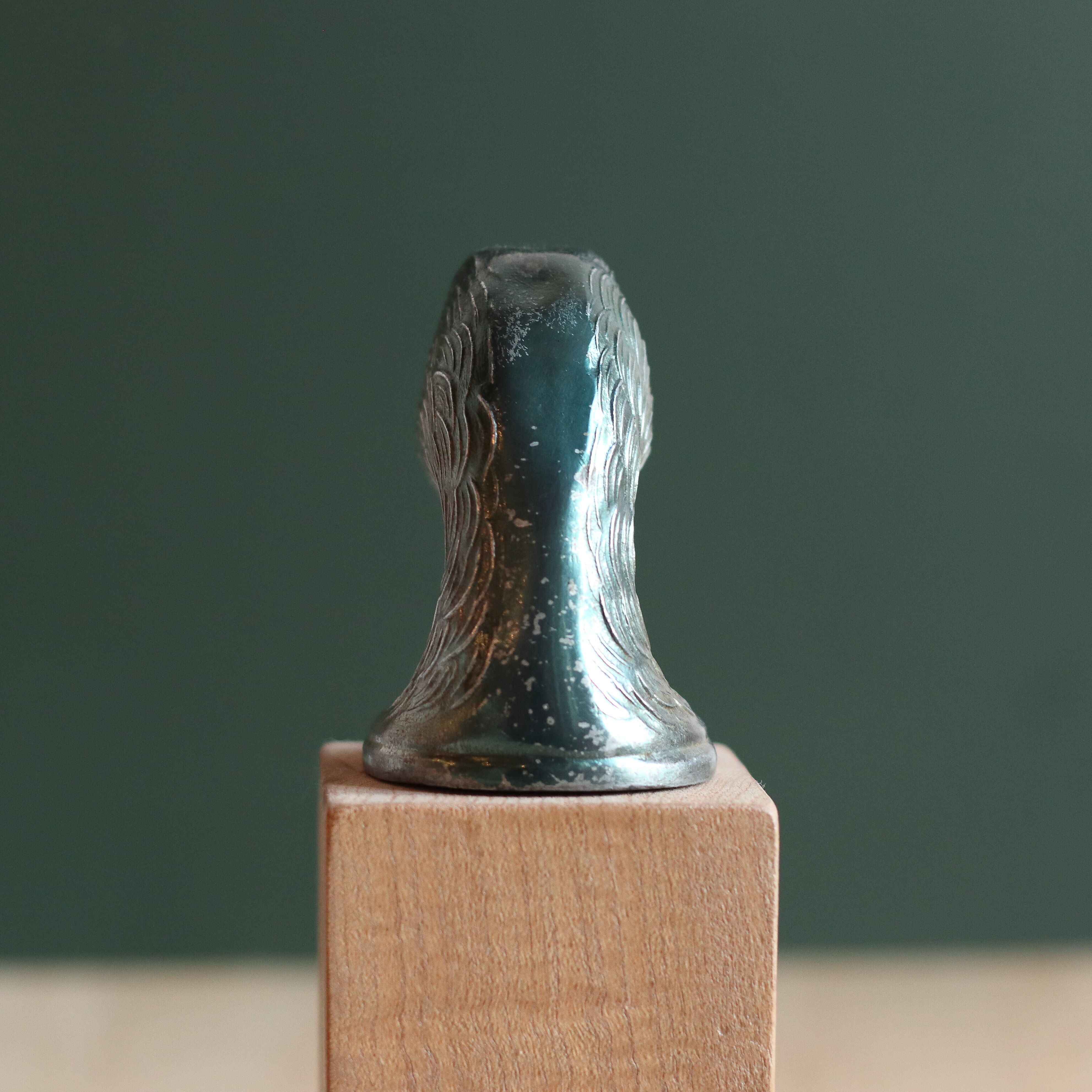 Vintage duck bottle opener signed Ducky in silver metal