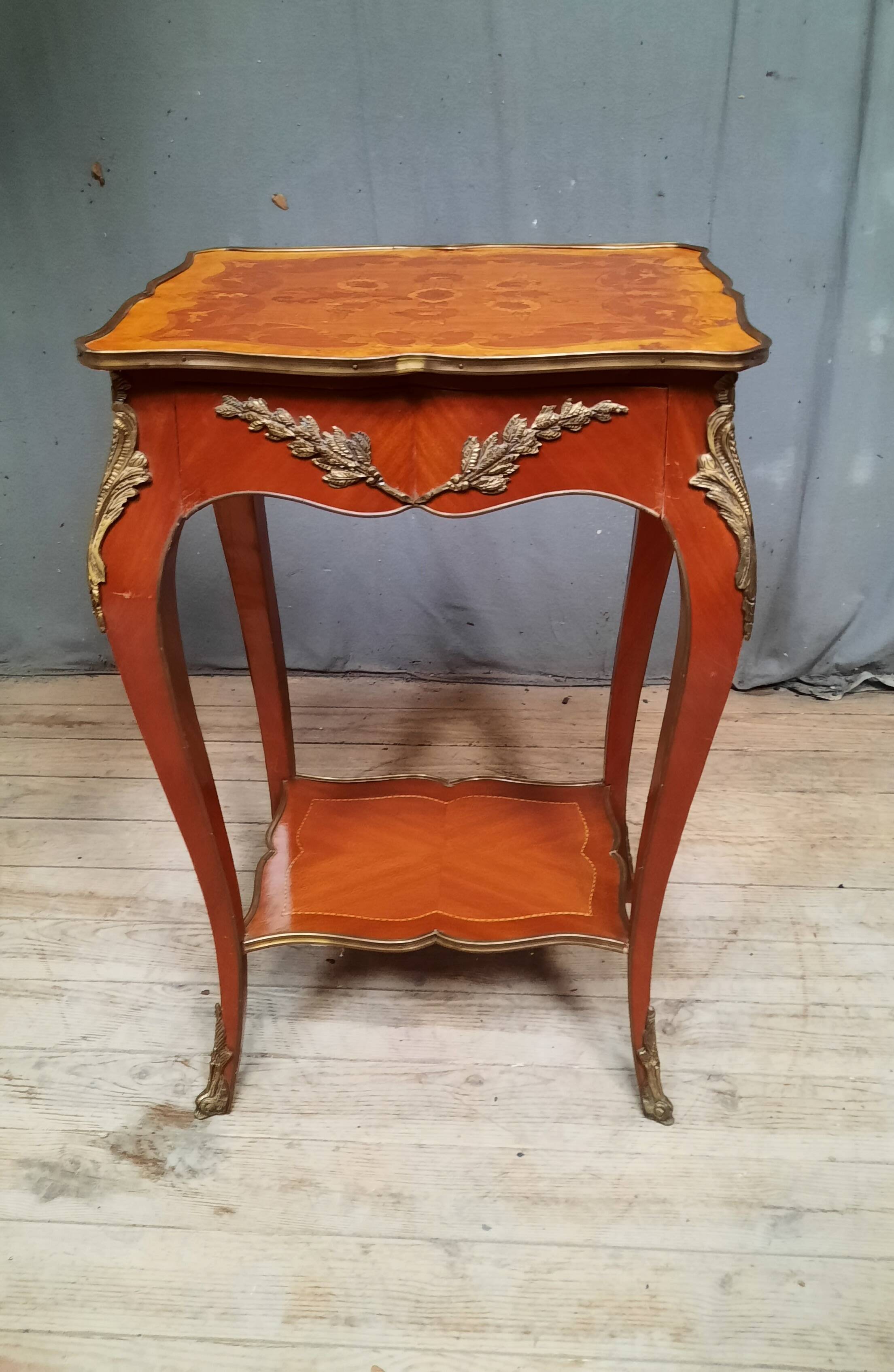 Louis XV style floral center table