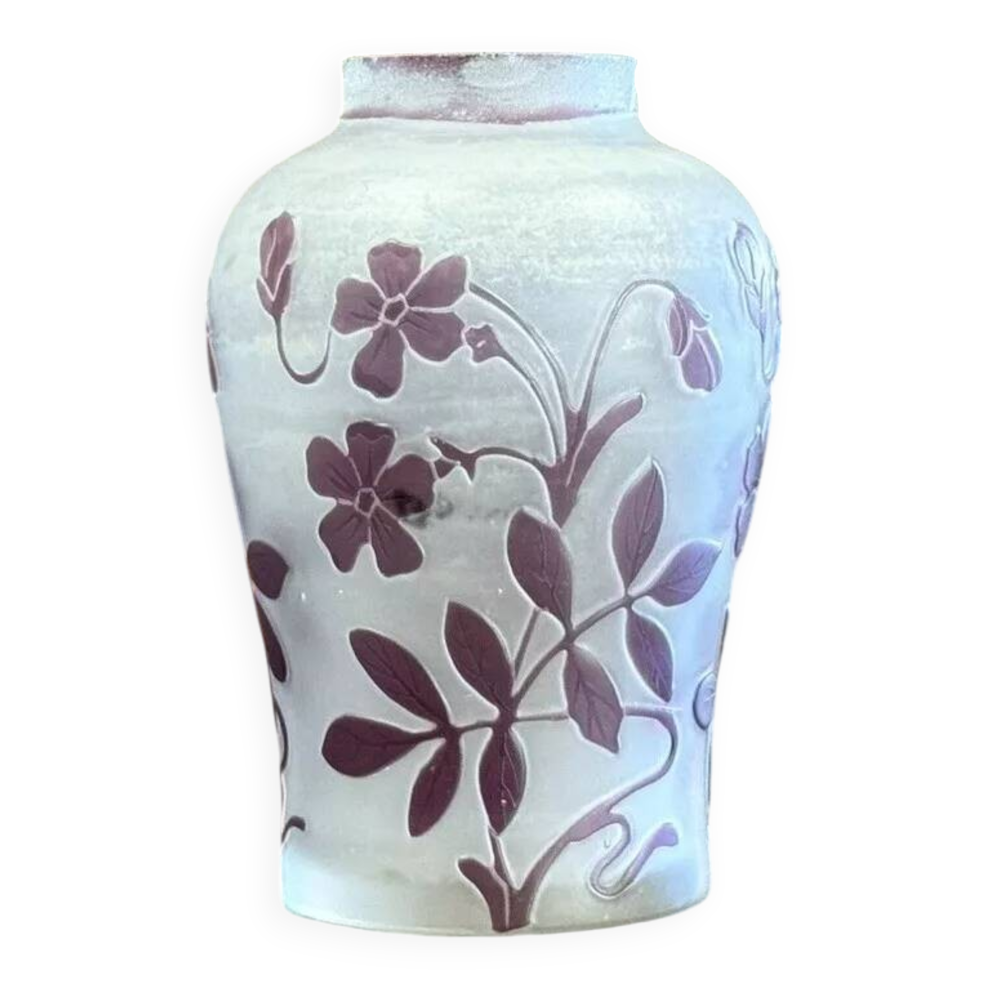 Pantin Crystal Factory France: multi-layer glass vase