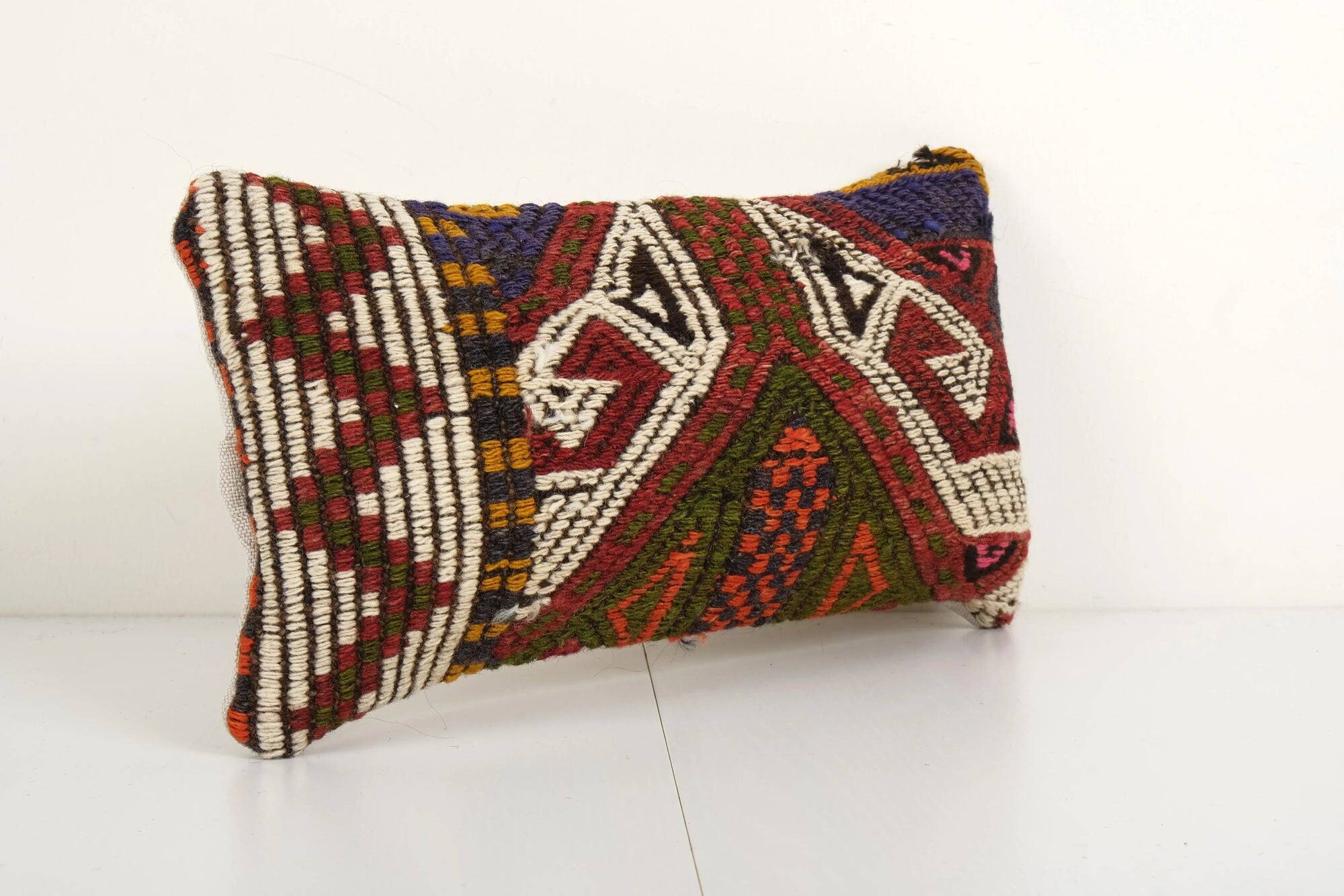 Vintage kilim cushion cover 20x41 cm