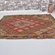 Tapis Kilim anatolien à motifs géométriques