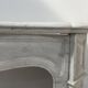 Louis XV style fireplace Model Pompadour White Carrara marble 20th century