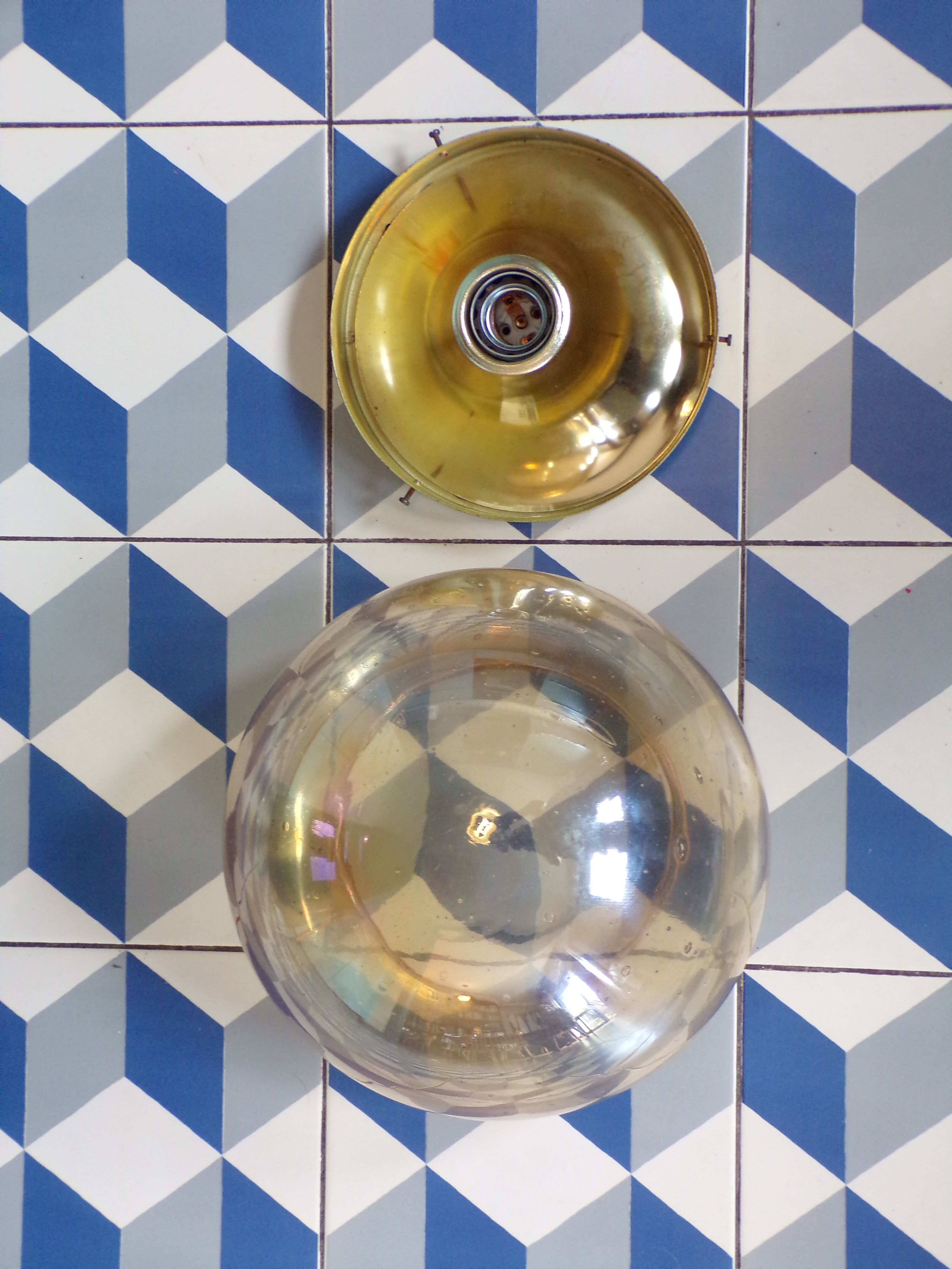 German space age ceiling lamp