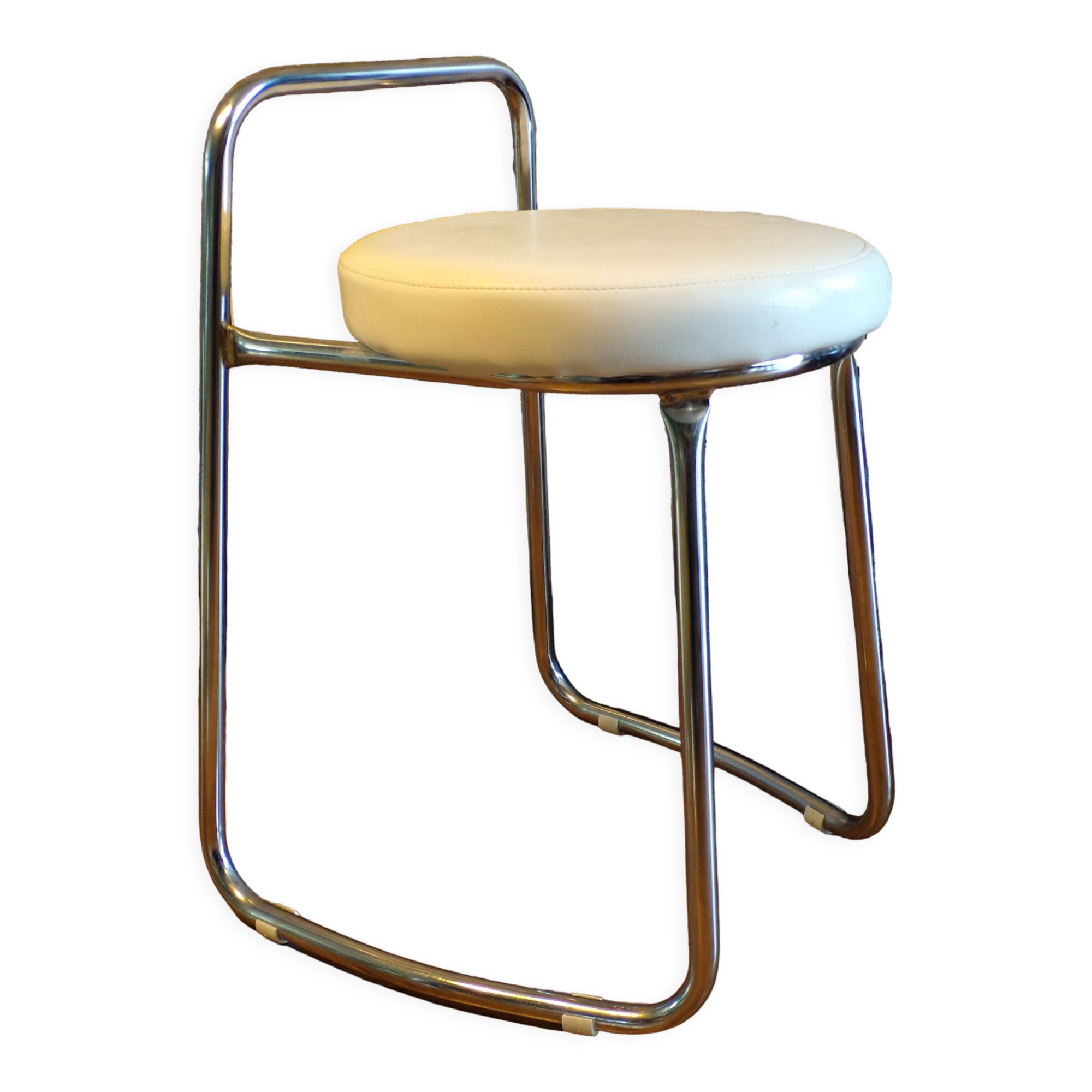 Vintage skaï stool