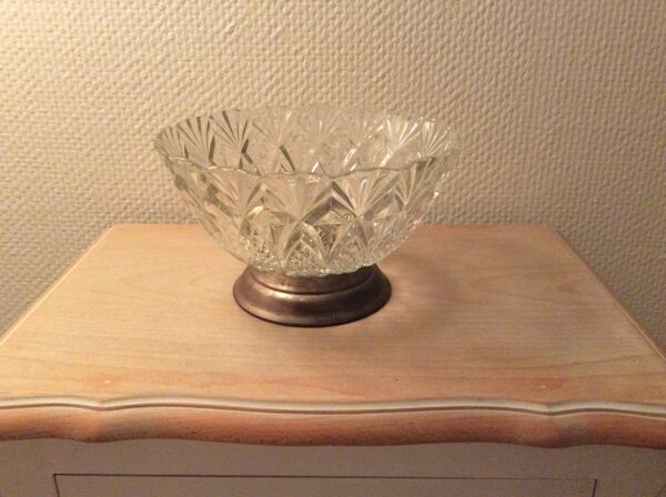 Plat de présentation cristal