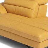 2-seater leather sofa, leather chaise longue