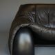 Amak Lounge Chair in brown leather by Annie Hieronimus for Cinna, 1980s
