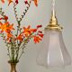 Baladeuse tulipe vintage en verre dépoli
