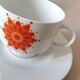 Lot 12 tasses à café et pot à lait en porcelaine Ak Kaiser années 70