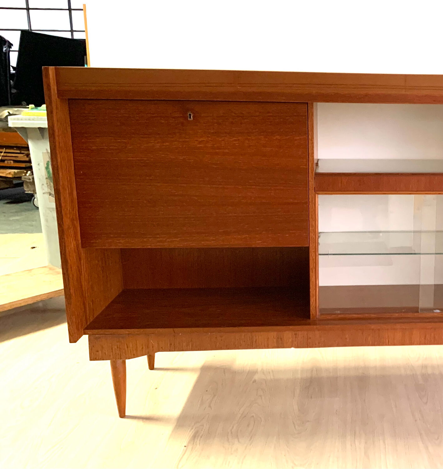 Vintage Scandinavian teak library