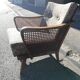 Armchair year 50 canage and compass foot