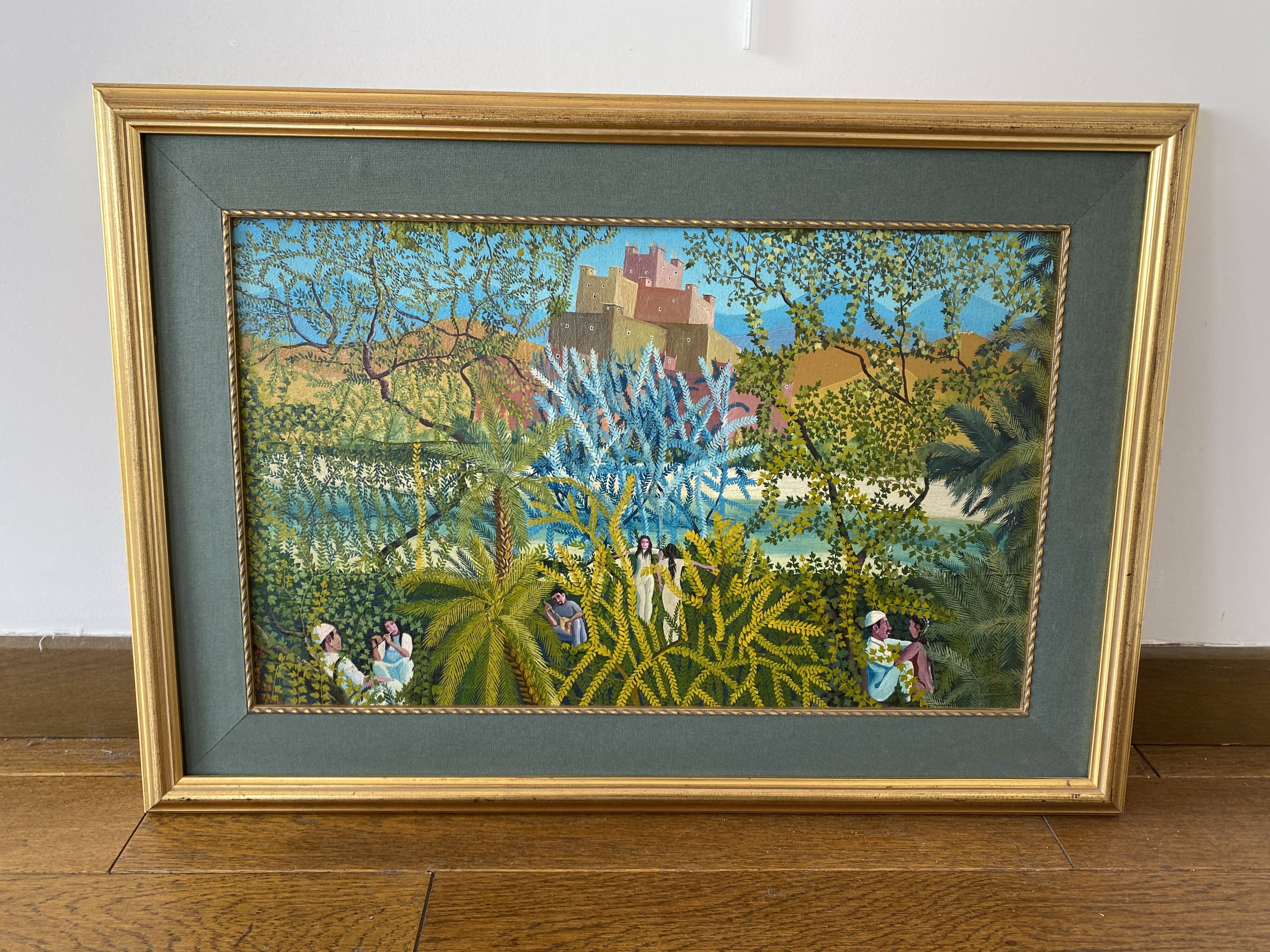 Naïve painting by Moukim Jalil