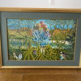 Naïve painting by Moukim Jalil