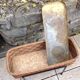 Planter on foot in braided wood 60/70s