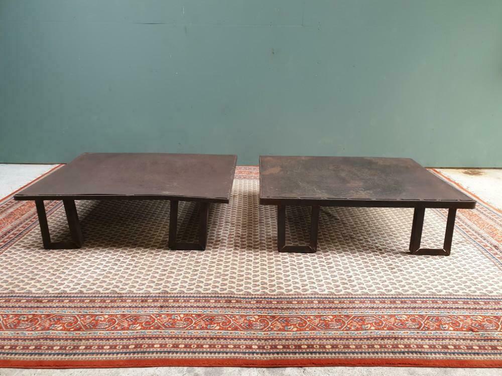 Industrial coffee table steel