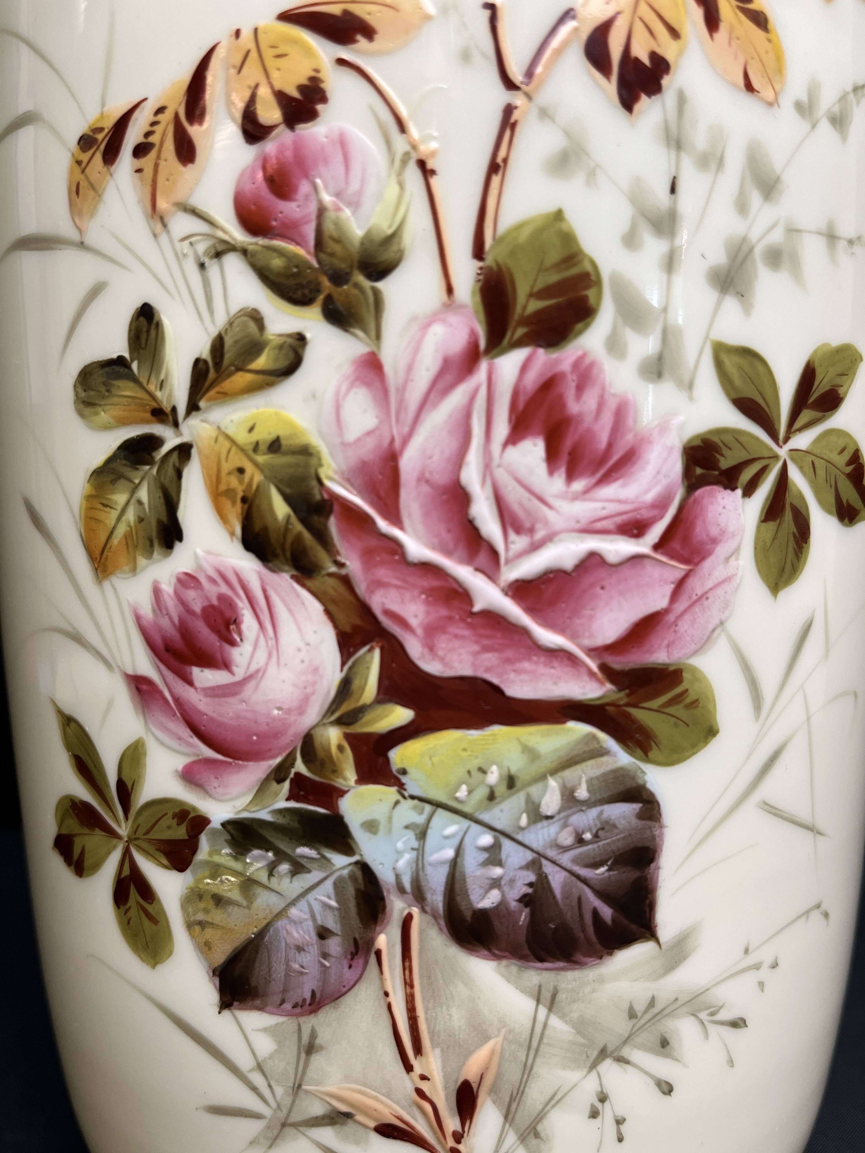 Large hand-painted porcelain vase, 20th century