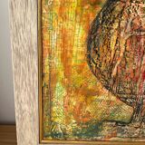 The tree, mixed media, signed Sandra Malheiros 2002