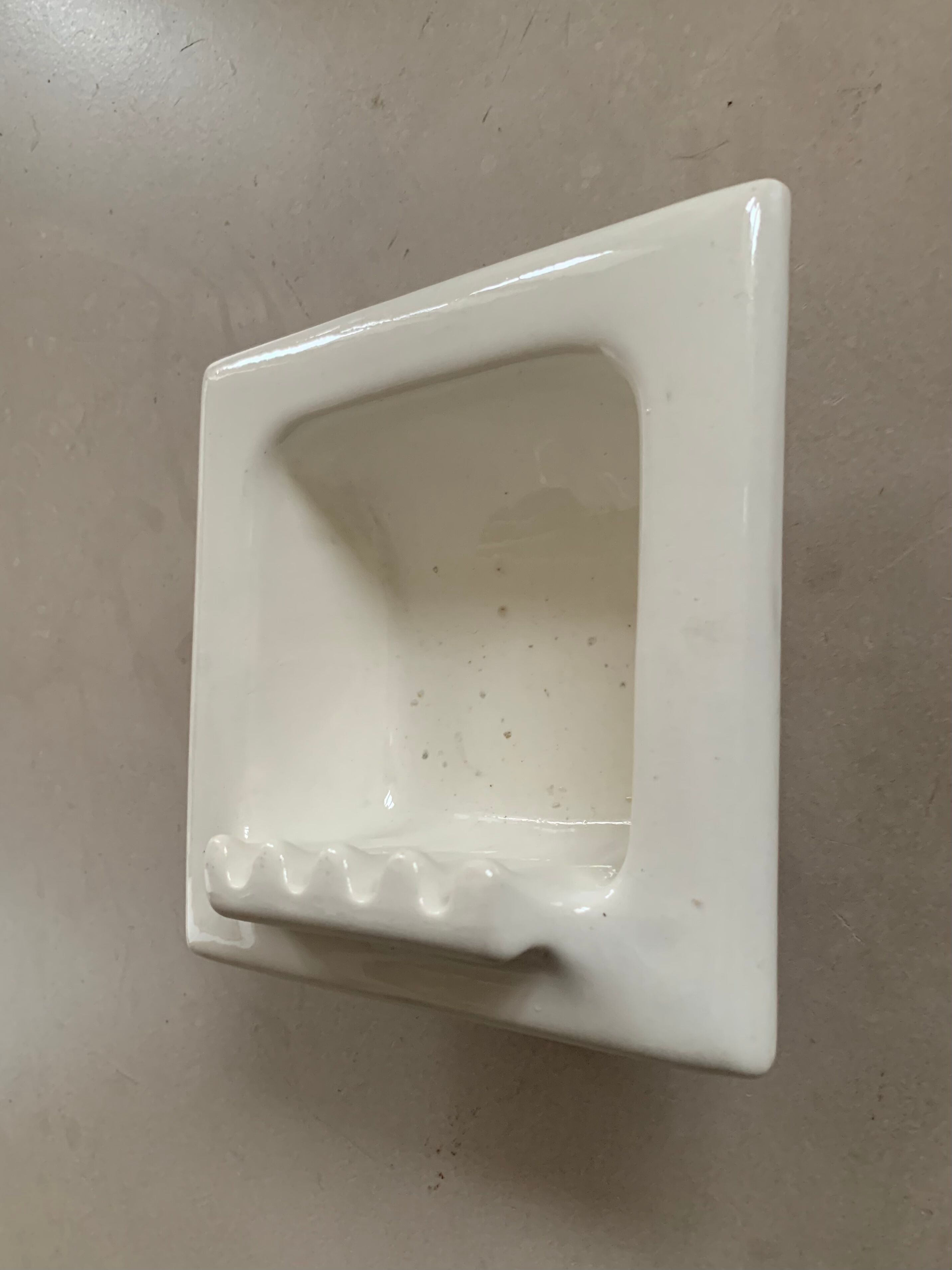 Antique Art Deco wall soap dish
