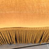 Yellow velvet toad sofa