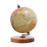 Mid-century Small Globe with  Wooden Base, by prof Paul Rath,1950‘s