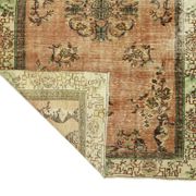 One-of-a-kind turkish handwoven vintage rug - rustic vintage charm 291x 177 cm