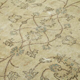 Handmade decorative oriental beige carpet 200 cm x 305 cm