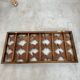 Old teak frame "fish" Scandinavian design of the 60s vintage decoration