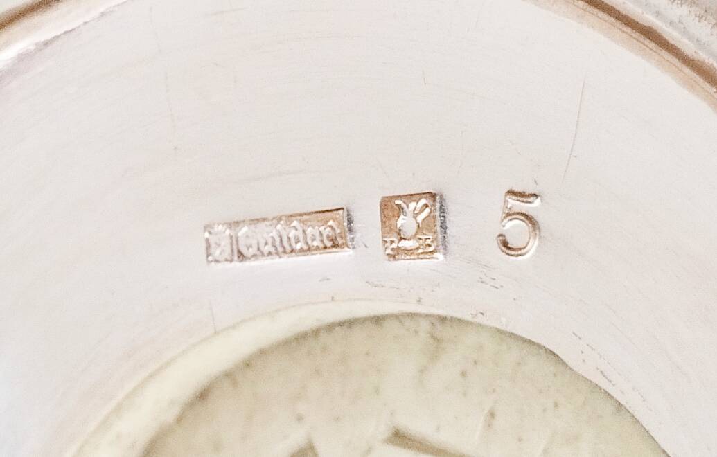 Silver-plated metal sugar shaker, sugar bowl