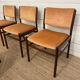 Série de 4 chaises en palissandre de Rio