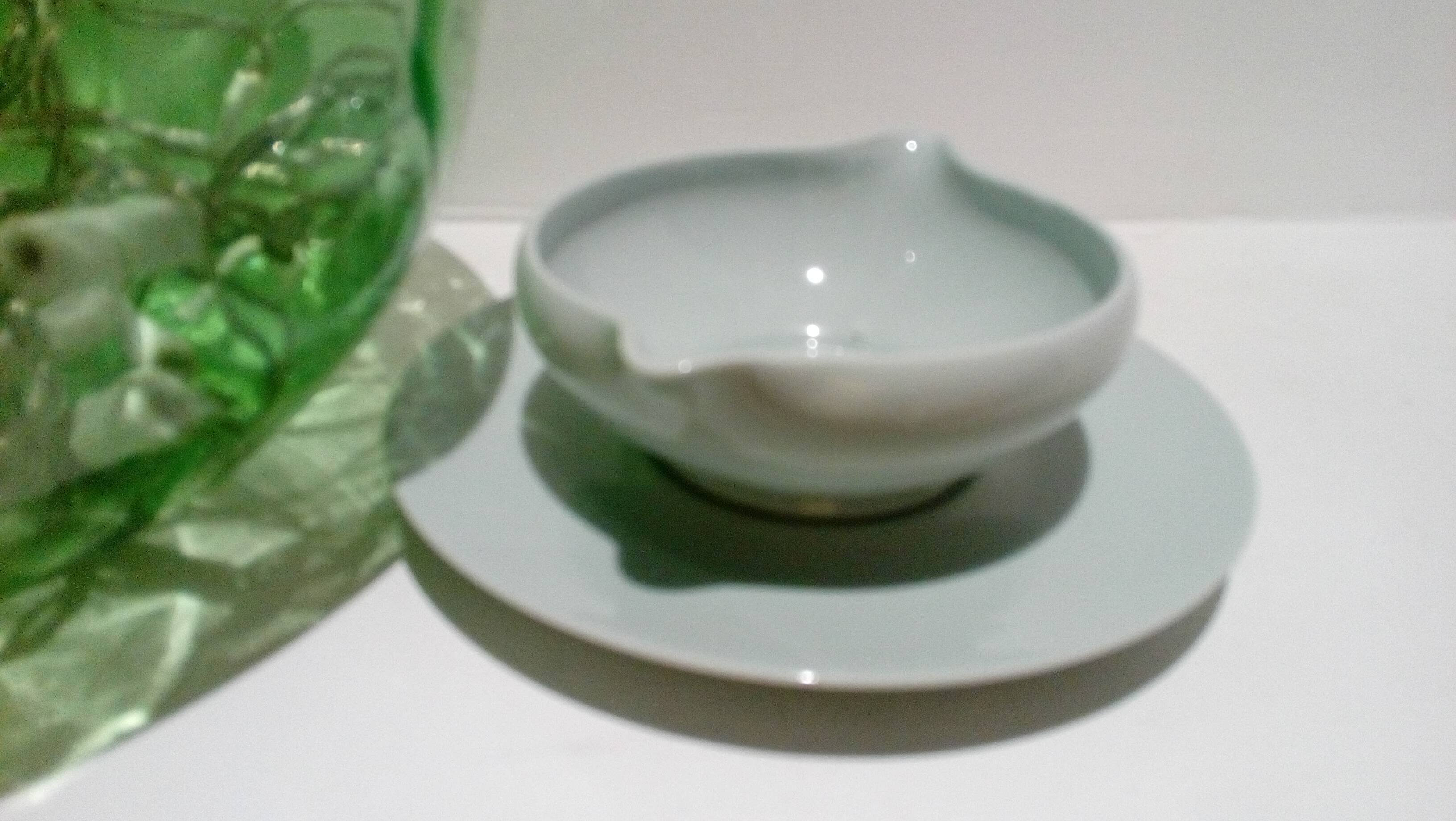 Blue sauce boat from Limoges