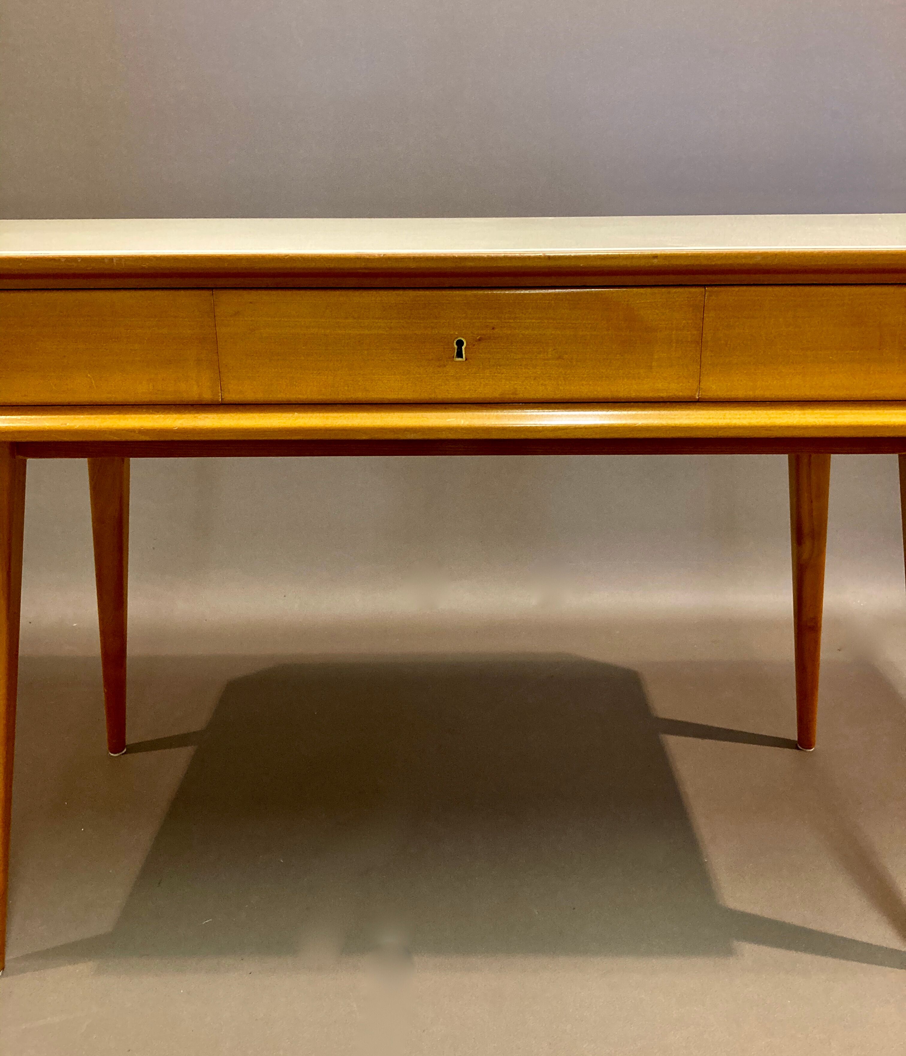 High-billed desk opaline scandinavian design 1950