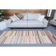 Vintage Turkish hand-knotted wool cotton beige kilim runner rug 85x260
