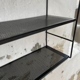 Black metal string shelf