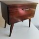 Vintage side table with compass legs