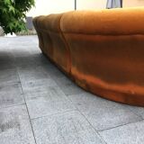 modular velvet sofa from the 70s