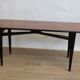 Vintage light and dark oak coffee table 140 cm 1960 Sweden