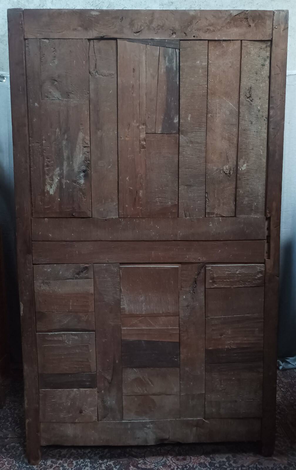 19th-century oak Renaissance wardrobe