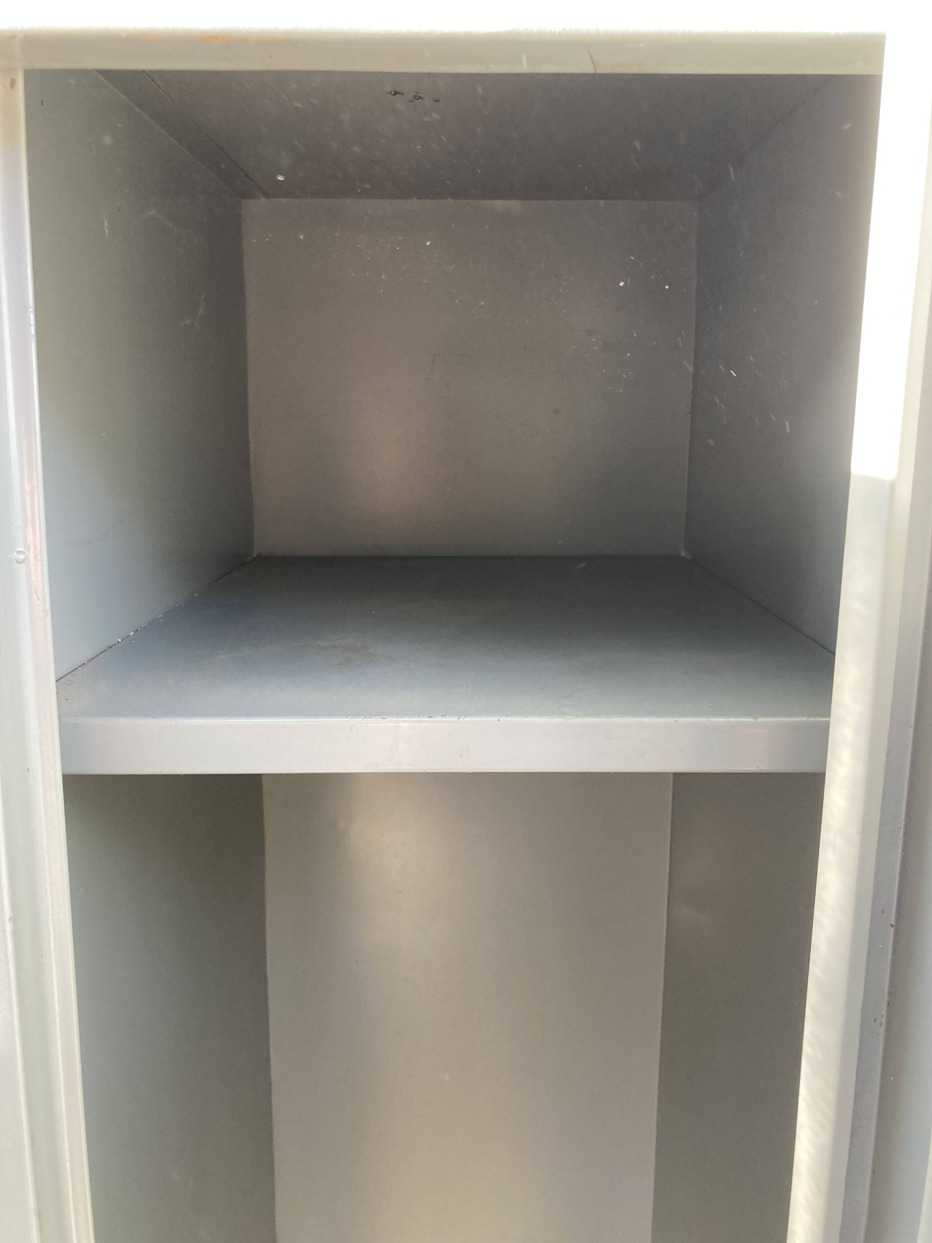 Two-door metal locker