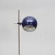 Vintage floor lamp, blue lacquered metal, "klot 1", hemi, ikea 1970 sweden