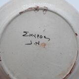 Decorative earthenware plate