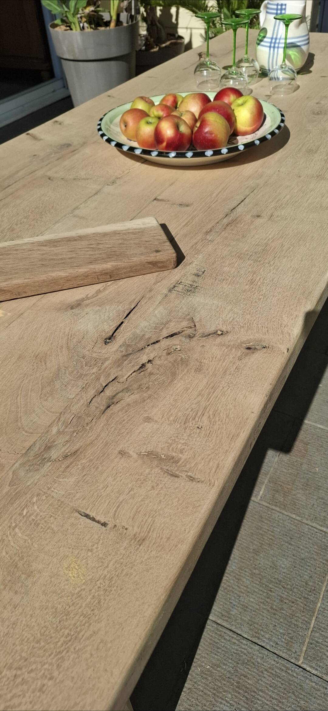 Renovated farmhouse table