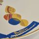 Large Rosenthal platter, 36 cm, Gilbert Portanier, abstract design, signed, 1970s