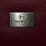 Sofa himmola cuir red with ottoman