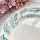 Antique round dish from Terre de Fer "Lilac" – Longchamp 19th century