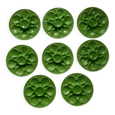 Oyster plates in slipware