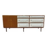 Vintage teak enfilade by Roger Landault for Regy, 1960s.