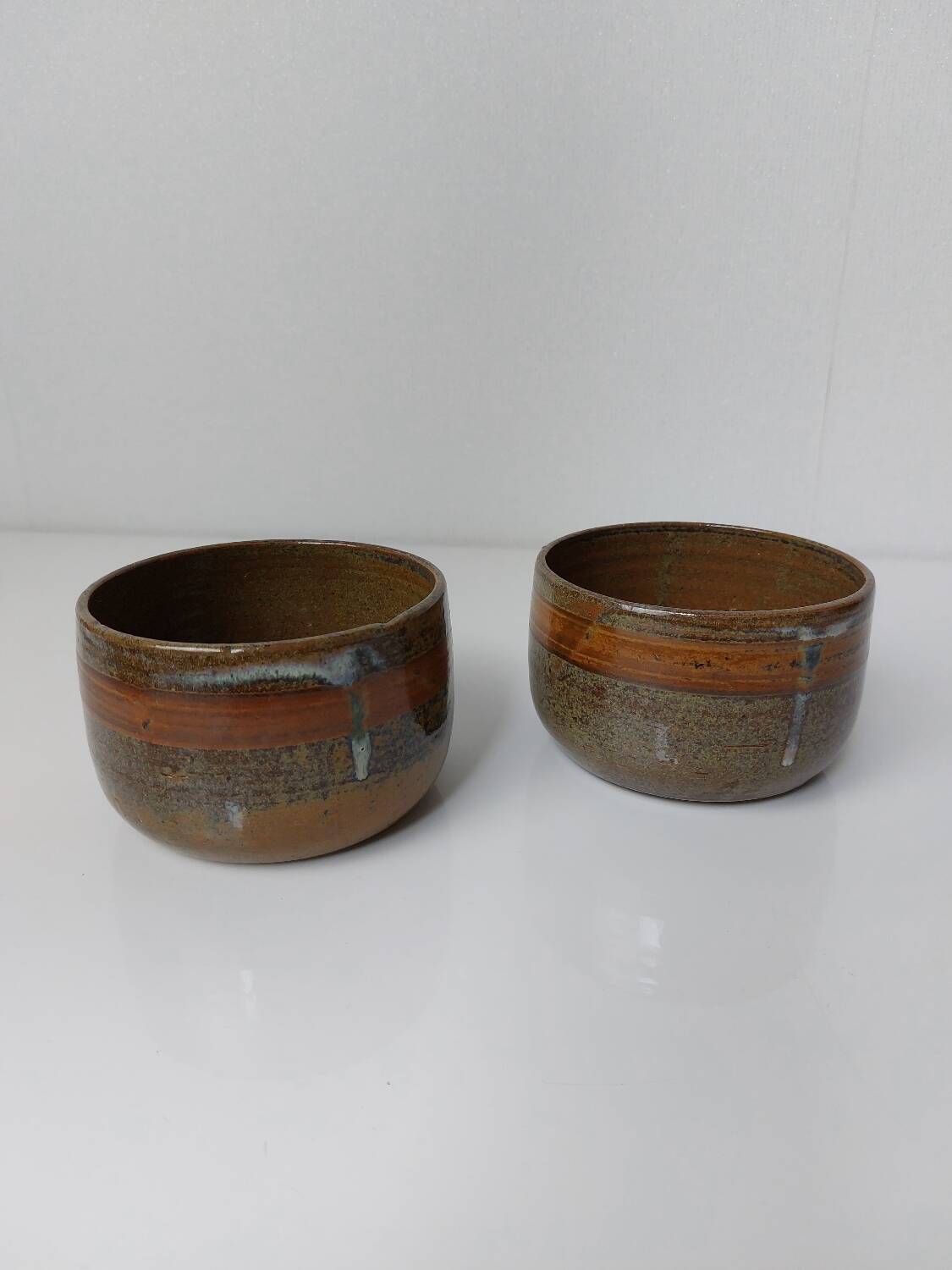 Glazed stoneware pots