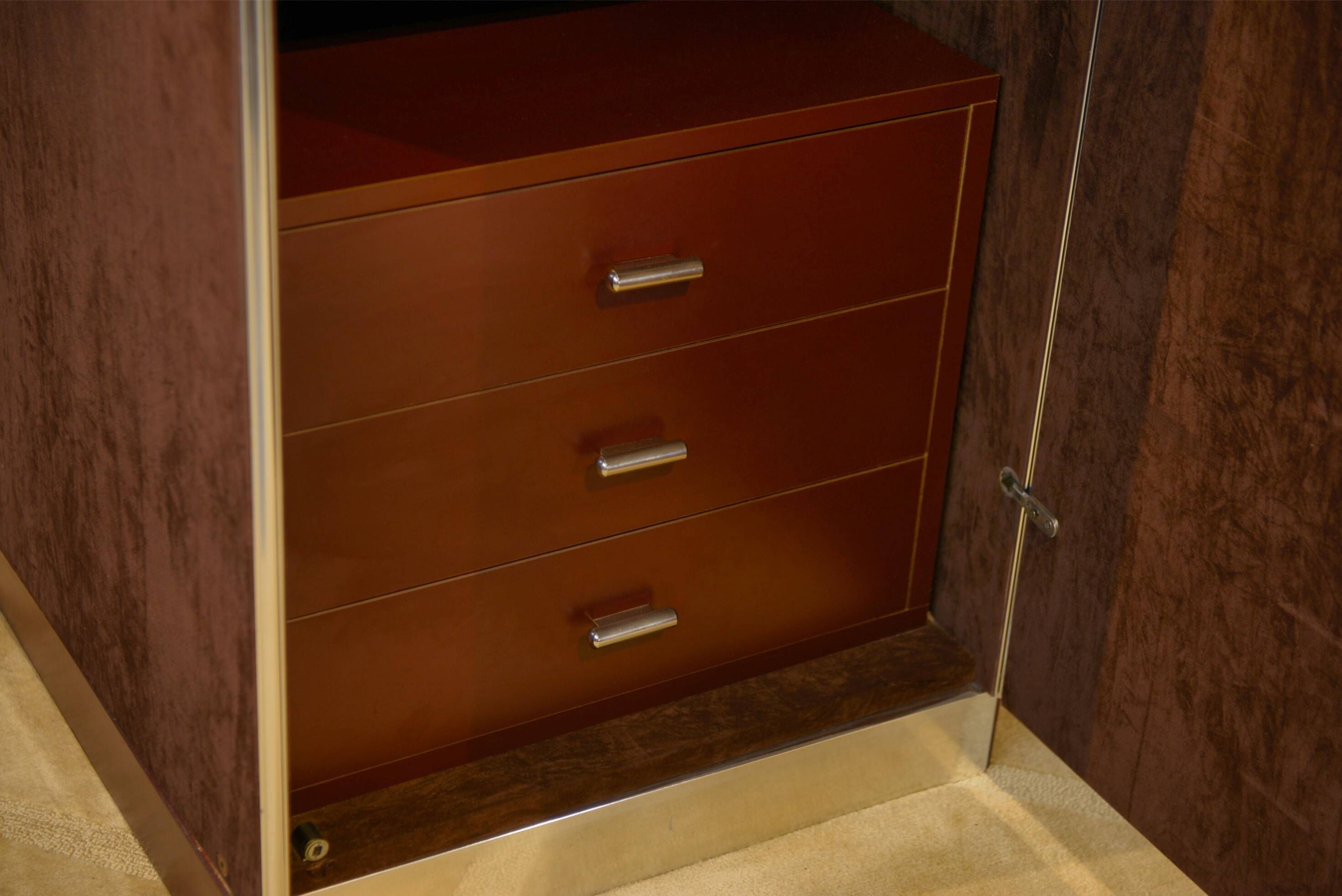 Pair of cabinets by Guido Faleschini produced by Mariani for Hermès 1970s