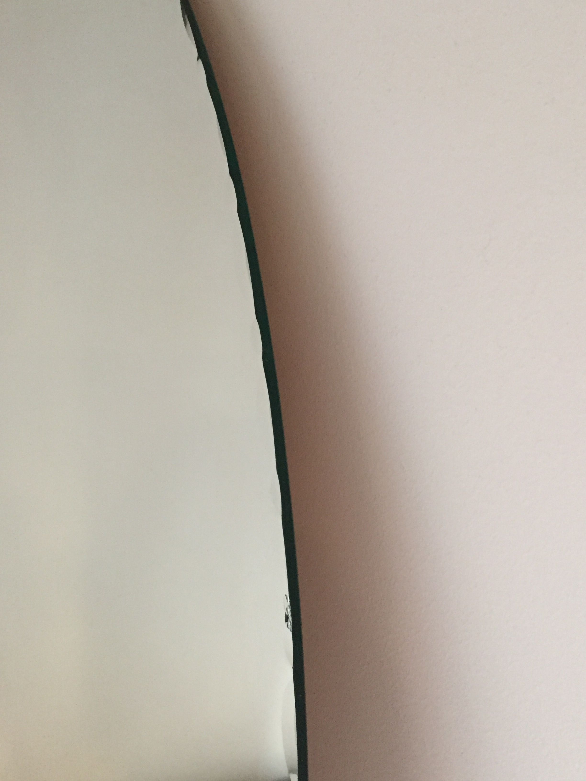 Vintage mirror bevelled oval, France, 1970 - 92 x 62.5 cm
