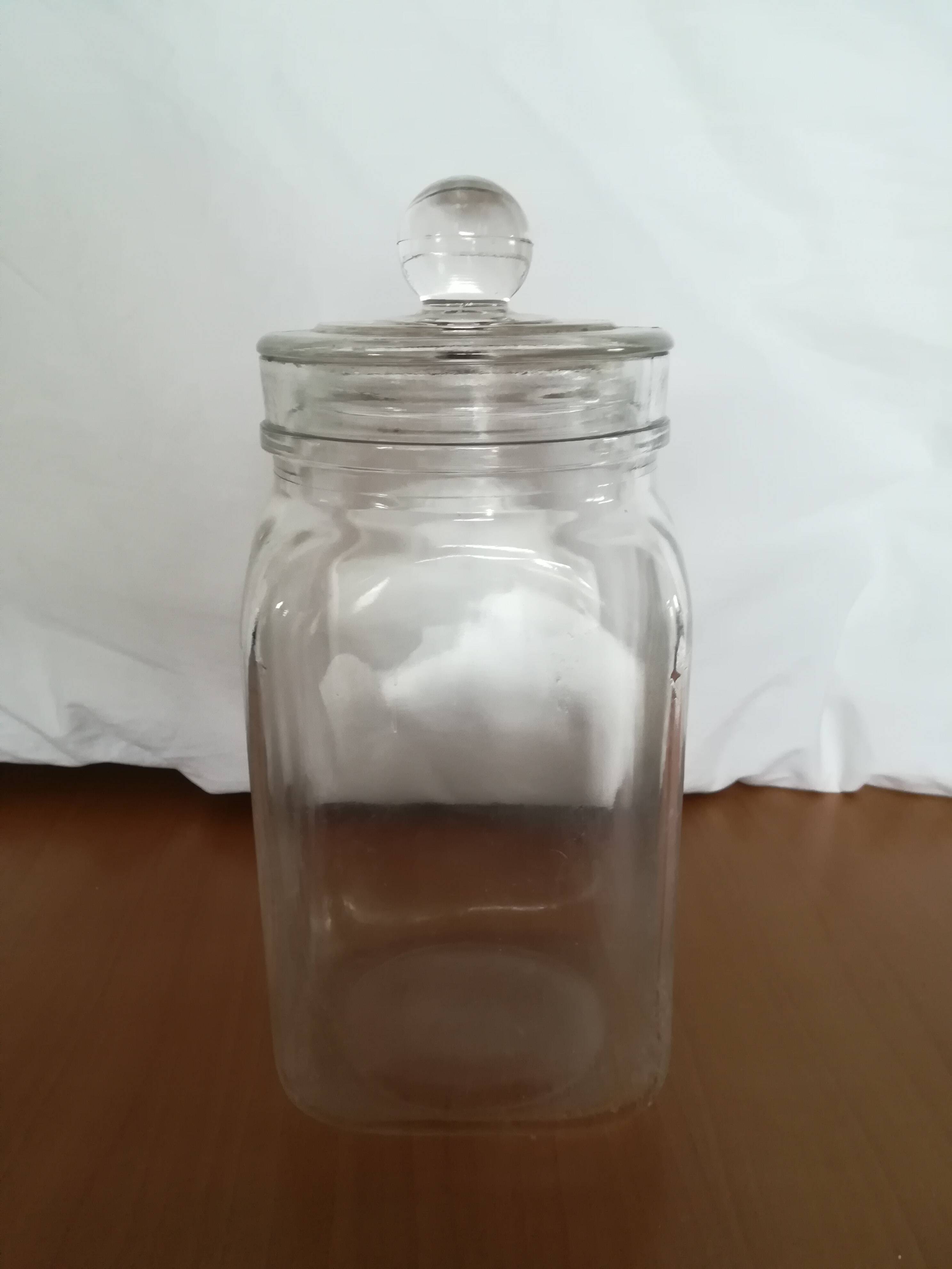 Bonbonnière carrée en verre 25cm